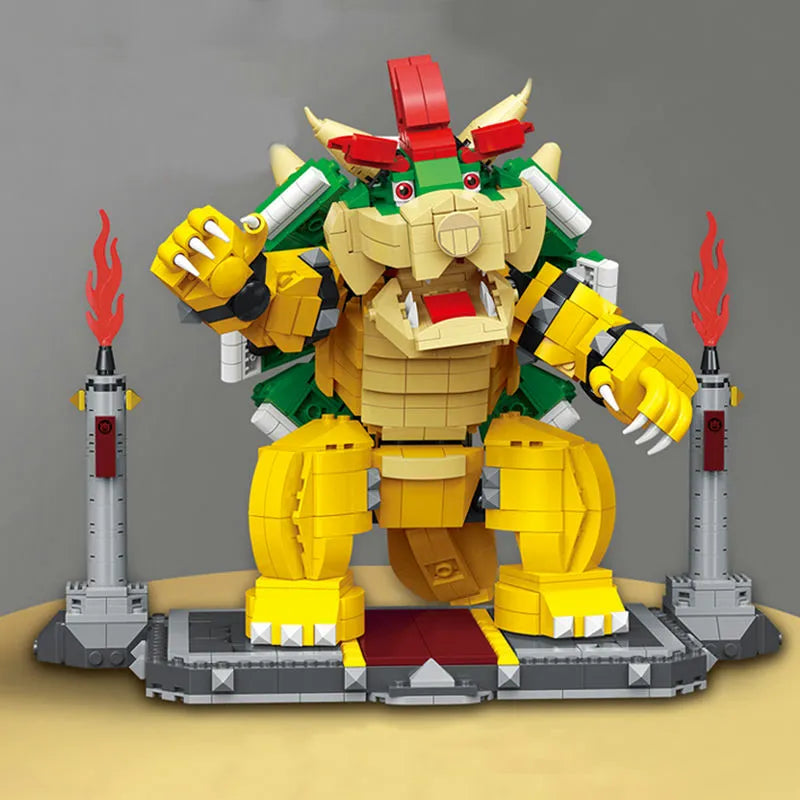 Building Blocks MOC Movies Super Mario Mighty Bowser 99068 Bricks Toy - 2