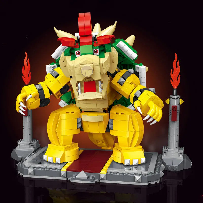 Building Blocks MOC Movies Super Mario Mighty Bowser 99068 Bricks Toy - 3