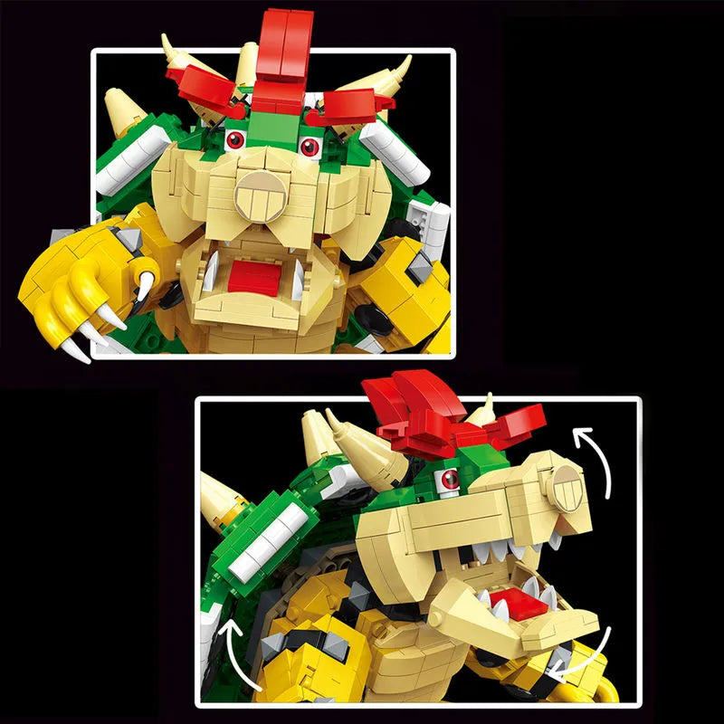 Building Blocks MOC Movies Super Mario Mighty Bowser 99068 Bricks Toy Construction Set Toys - 5