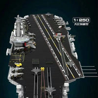 Thumbnail for Building Blocks MOC Navy 003 Military Fujian Aircraft Carrier Bricks Toy - 4