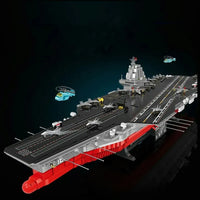 Thumbnail for Building Blocks MOC Navy 003 Military Fujian Aircraft Carrier Bricks Toy - 1