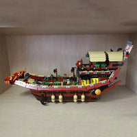 Thumbnail for Building Blocks MOC Ninjago Movie Destiny Bounty Ship Boat Bricks Toy EU - 13