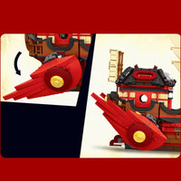 Thumbnail for Building Blocks MOC Ninjago Movie Destiny Bounty Ship Bricks Toys X19007 - 6