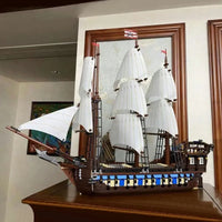 Thumbnail for Building Blocks MOC Pirate Of The Caribbean Battleship Flag Ship Bricks Toys Construction Set Toys - 13