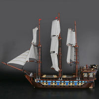 Thumbnail for Building Blocks MOC Pirate Of The Caribbean Battleship Flag Ship Bricks Toys Construction Set Toys - 8