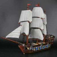 Thumbnail for Building Blocks MOC Pirate Of The Caribbean Battleship Flag Ship Bricks Toys Construction Set Toys - 9