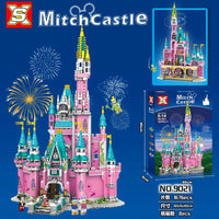 Thumbnail for Building Blocks MOC Princess Fairyland Mitch Pink Castle Bricks Toys - 3