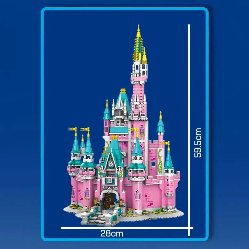 Building Blocks MOC Princess Fairyland Mitch Pink Castle Bricks Toys - 5