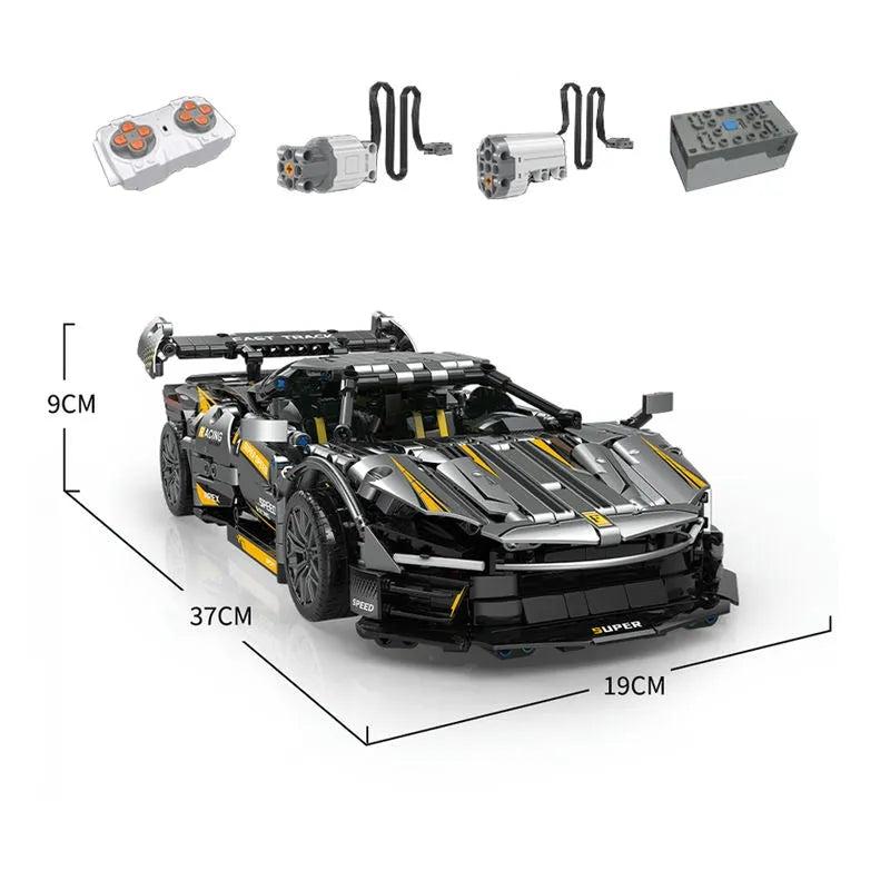 Building Blocks MOC RC APP Super Racing FLL SP3 Sports Car Bricks Toys - 1