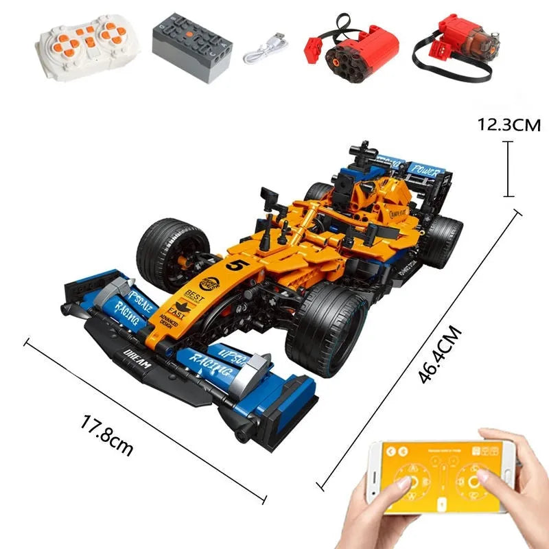 Building Blocks MOC RC Concept F1 Formula One Racing Car Bricks Toy C016 - 1