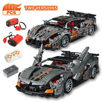 Thumbnail for Building Blocks MOC RC Motorized McLaren Concept Roadster Bricks Toy C013 - 4