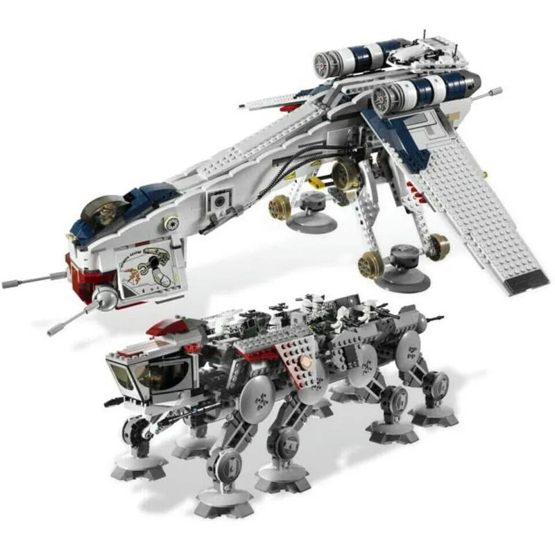 Building Blocks MOC Republic Dropship AT-OT Walker Bricks Toy 05053 - 1