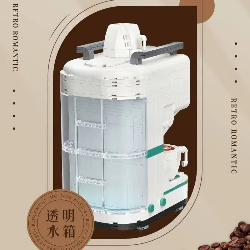 Building Blocks MOC Retro Coffee Machine City MINI Bricks Model Kids Toys Construction Set Toys - 4