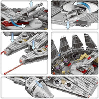 Thumbnail for Building Blocks Star Wars MOC 05007 Millennium Falcon Bricks Toy - 5