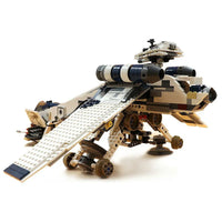 Thumbnail for Building Blocks Star Wars MOC 05053 Republic Dropship AT-OT Walker Bricks Toy - 5