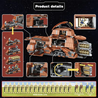 Thumbnail for Building Blocks Star Wars MOC 05069 Trade MTT Federation Bricks Toy - 3