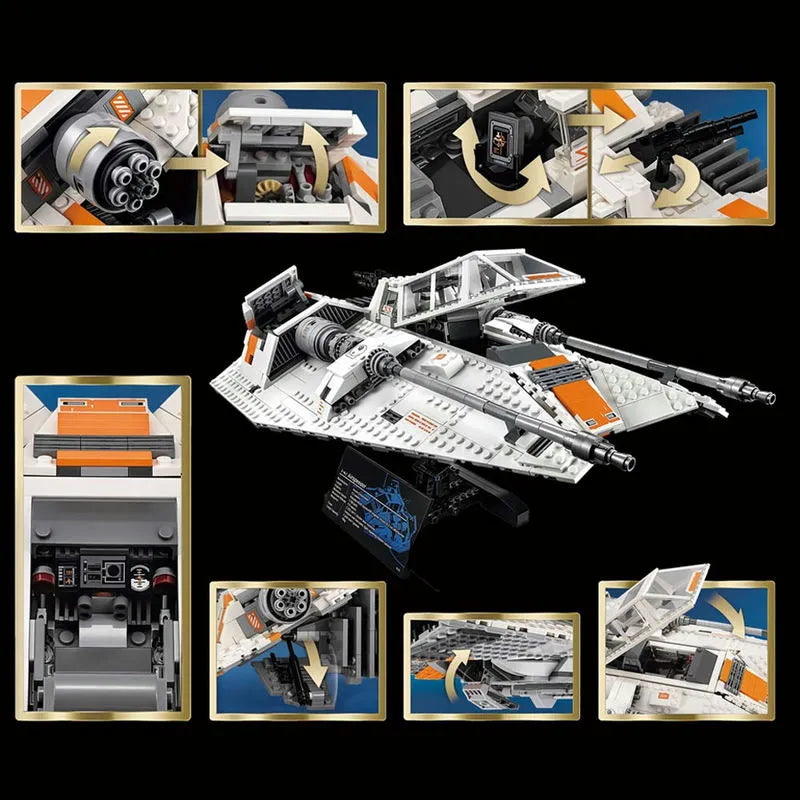Building Blocks Star Wars MOC 05084 Rebel Snowspeeder Bricks Toys - 5