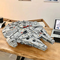 Thumbnail for Building Blocks Star Wars MOC 05132 UCS Millennium Falcon Bricks Large Toy Construction Set Toys - 12