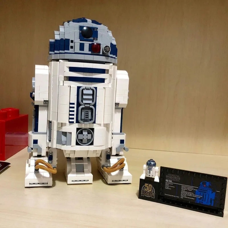 Star Wars MOC R2D2 Robot Kids Bricks Toys