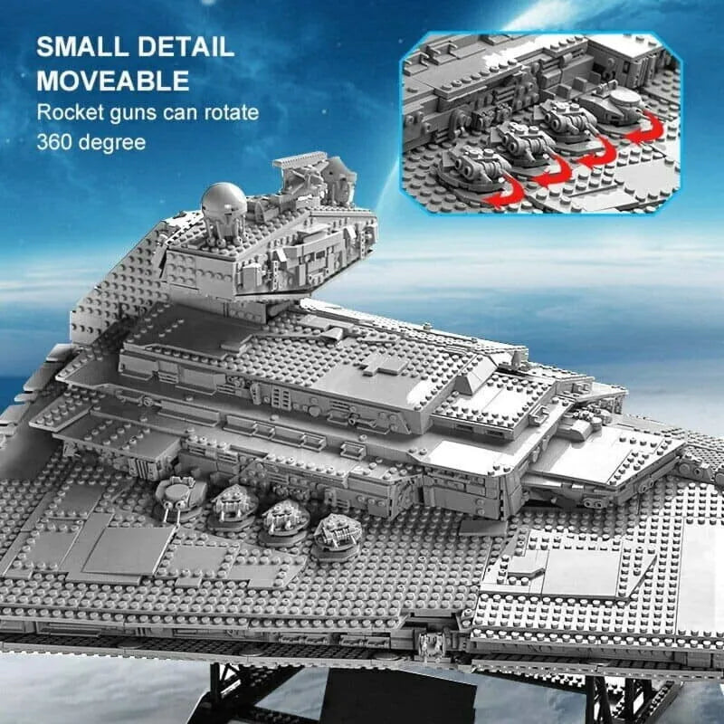 Building Blocks Star Wars MOC Imperial Destroyer UCS Space Ship Bricks Toys - 6