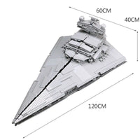 Thumbnail for Building Blocks Star Wars MOC Imperial Destroyer UCS Space Ship Bricks Toys - 2