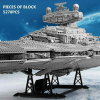 Thumbnail for Building Blocks Star Wars MOC Imperial Destroyer UCS Space Ship Bricks Toys - 5