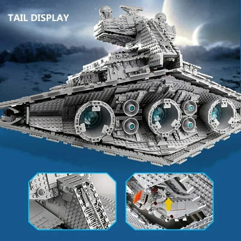Building Blocks Star Wars MOC Imperial Destroyer UCS Space Ship Bricks Toys - 4