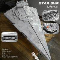 Thumbnail for Building Blocks Star Wars MOC Imperial Destroyer UCS Space Ship Bricks Toys - 7