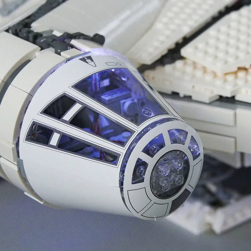 Building Blocks MOC Star Wars Kessel Run Millennium Falcon Bricks Toy Construction Set Toys - 9