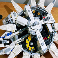 Thumbnail for Building Blocks MOC Star Wars Kessel Run Millennium Falcon Bricks Toy Construction Set Toys - 2