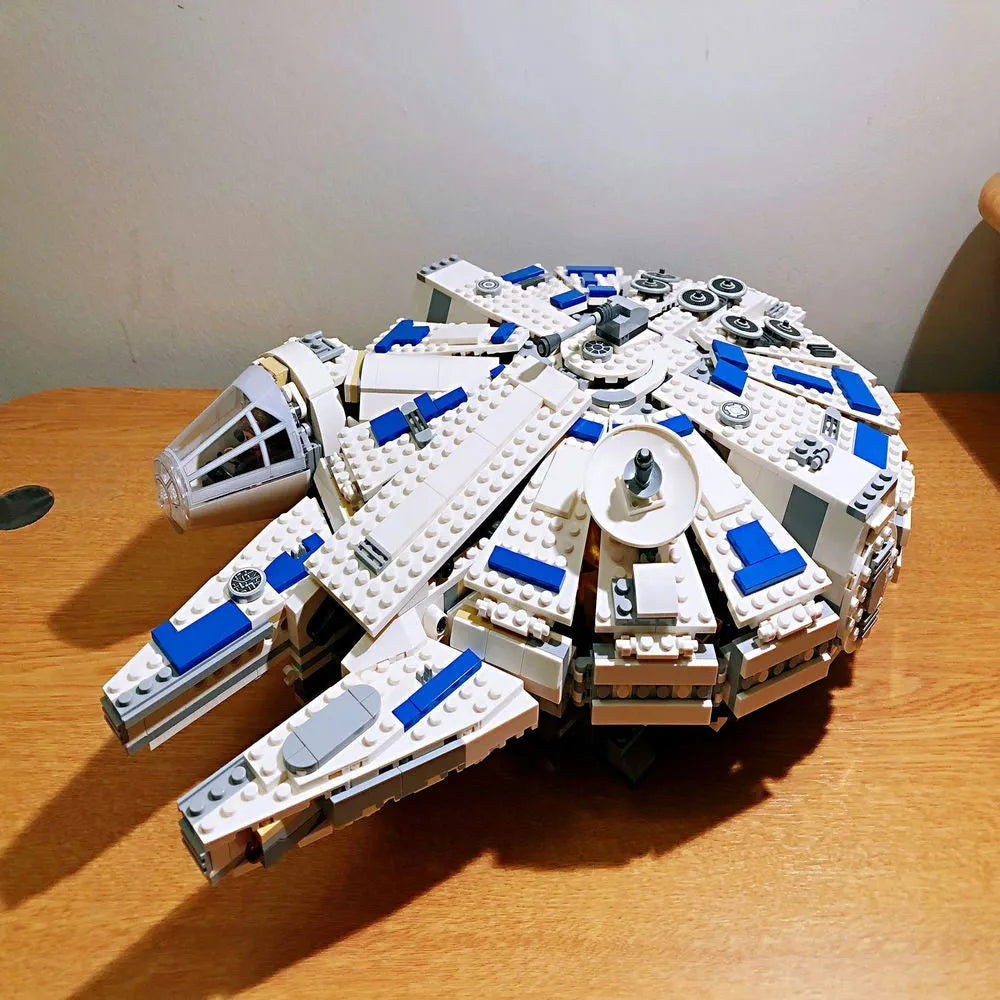 Building Blocks MOC Star Wars Kessel Run Millennium Falcon Bricks Toy Construction Set Toys - 1