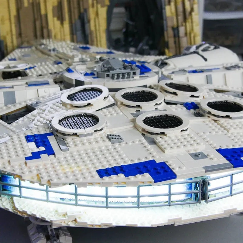 Building Blocks MOC Star Wars Kessel Run Millennium Falcon Bricks Toy Construction Set Toys - 8