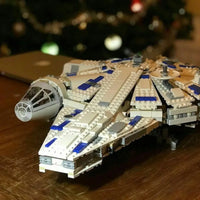 Thumbnail for Building Blocks MOC Star Wars Kessel Run Millennium Falcon Bricks Toy Construction Set Toys - 6