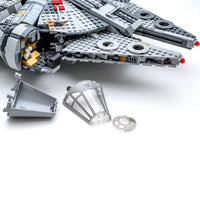 Thumbnail for Building Blocks MOC Star Wars NEW Millennium Falcon Bricks Toy 99022 - 13