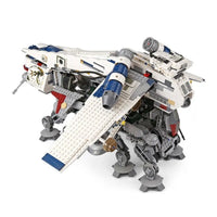 Thumbnail for Building Blocks MOC Star Wars Republic Dropship AT - OT Walker Bricks Toy 05053 - 1