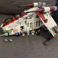 Thumbnail for Building Blocks Star Wars MOC Republic Gunship Cruiser Bricks Toy 05041 - 13