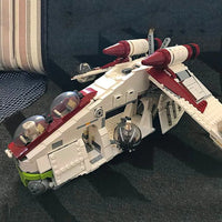 Thumbnail for Building Blocks Star Wars MOC Republic Gunship Cruiser Bricks Toy 05041 - 8