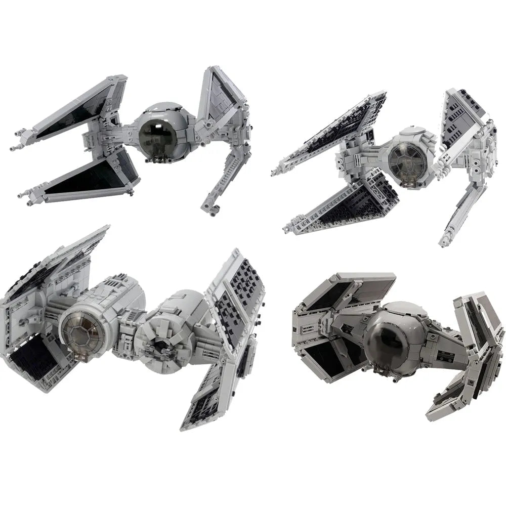 Building Blocks Star Wars MOC Custom Space Interceptor Bricks Toy Construction Set Toys - 4