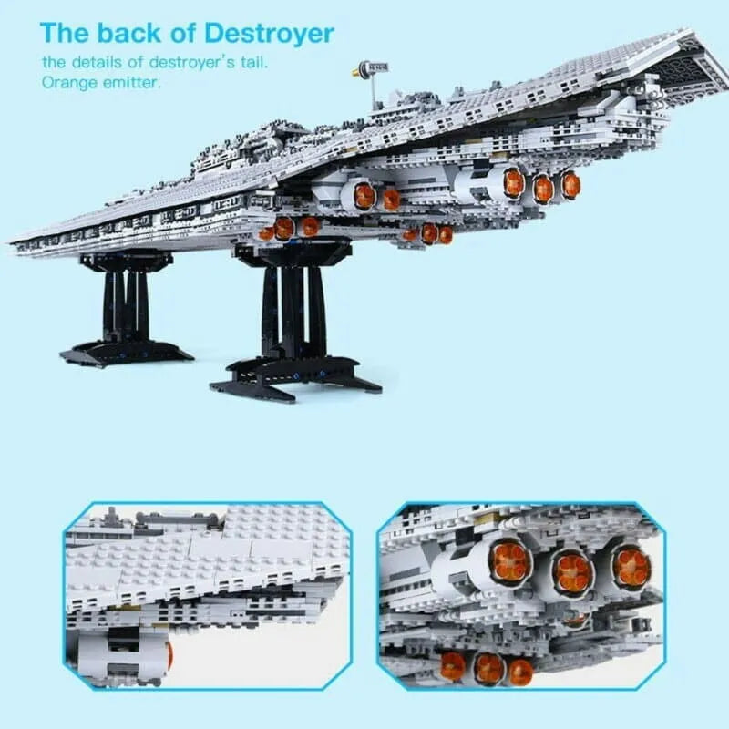 Building Blocks Star Wars MOC Super Destroyer Bricks Toys 05028 - 8
