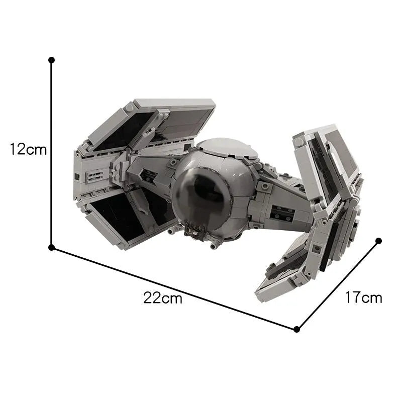 Building Blocks Star Wars Custom MOC Tie Fighter Bricks Toy 14383 - 3
