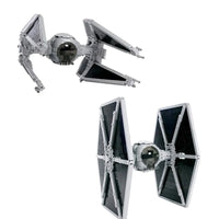 Thumbnail for Building Blocks Star Wars Custom MOC TIE Fighter Interceptor Bricks Toy - 5