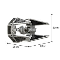 Thumbnail for Building Blocks Star Wars MOC Custom Tie Interceptor Bricks Toy Construction Set Toys - 2