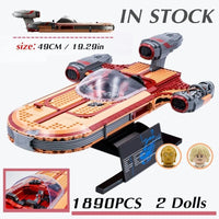 Thumbnail for Building Blocks Star Wars UCS MOC Luke Skywalker’s Landspeeder Bricks Toy EU Construction Set Toys - 10