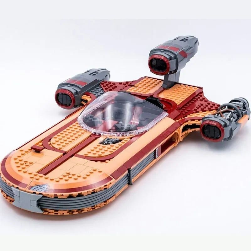 Building Blocks MOC Star Wars UCS Luke Skywalker’s Landspeeder Bricks Toys - 11