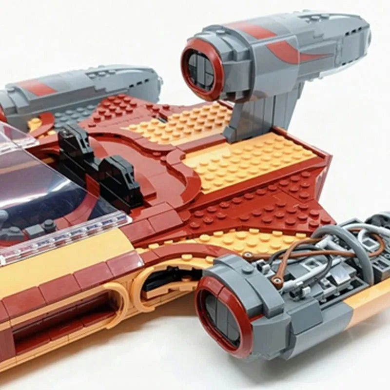 Building Blocks MOC Star Wars UCS Luke Skywalker’s Landspeeder Bricks Toys - 13