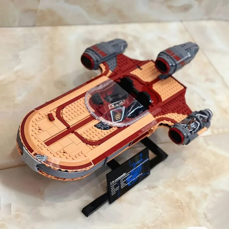Building Blocks MOC Star Wars UCS Luke Skywalker’s Landspeeder Bricks Toys - 7