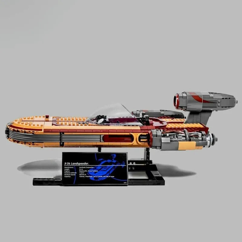 Building Blocks MOC Star Wars UCS Luke Skywalker’s Landspeeder Bricks Toys - 3
