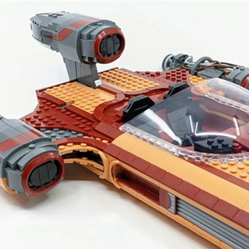 Building Blocks MOC Star Wars UCS Luke Skywalker’s Landspeeder Bricks Toys - 12