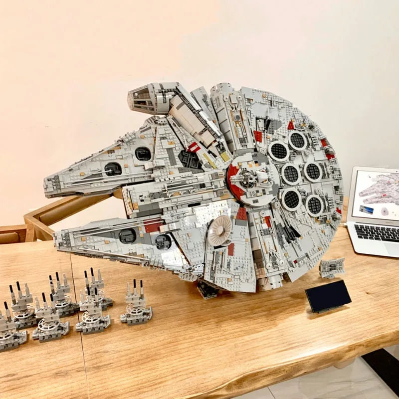 Building Blocks Star Wars MOC UCS Millennium Falcon Bricks Kids Toys Canada Stock - 17