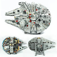 Thumbnail for Building Blocks MOC Star Wars UCS Millennium Falcon Bricks Toy 05132 - 4
